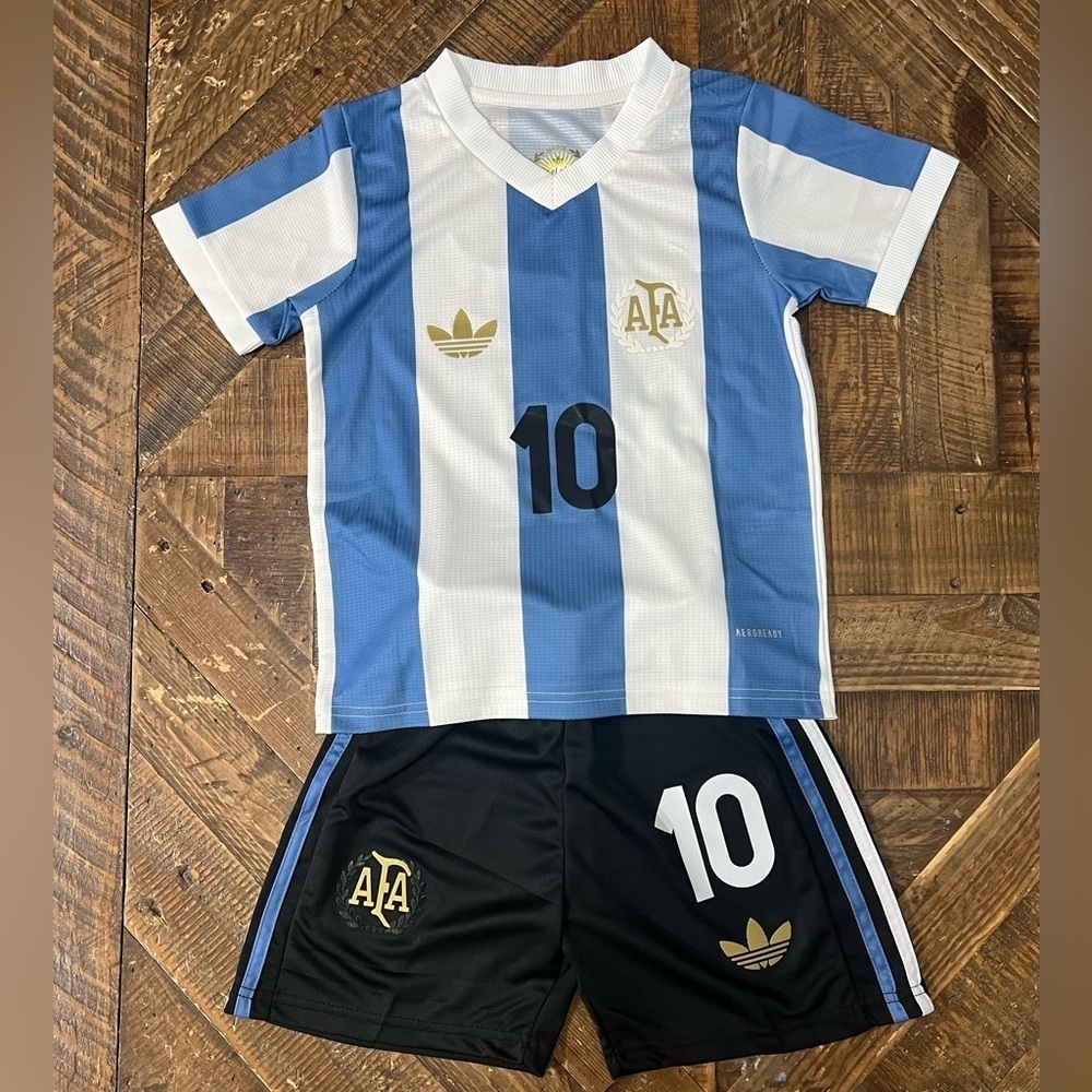 New Lionel Messi Argentina 50th Anniversary kids Set